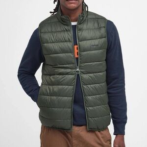 NWT Barbour Bretby Gilet XXL Olive Green Men's Puffer Vest Quilted 2XL Light